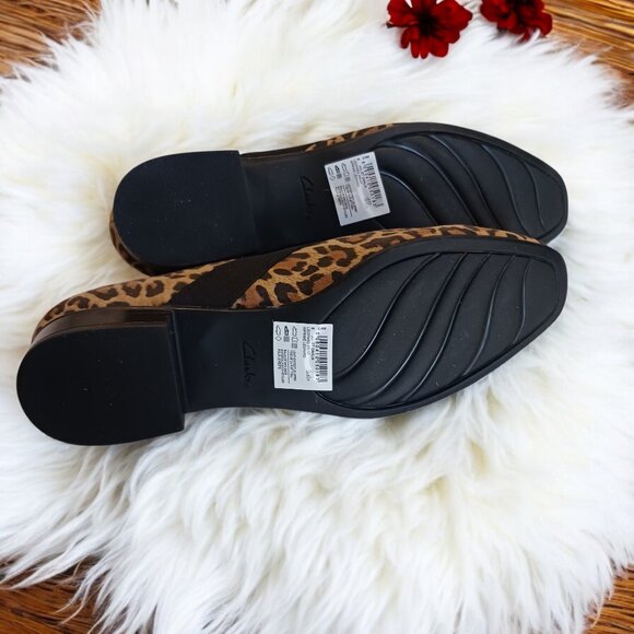Clarks Juliet Dahlia Leopard Print Flats Comfortable, Chic & Stylish! Size 8.5W - Picture 7 of 12